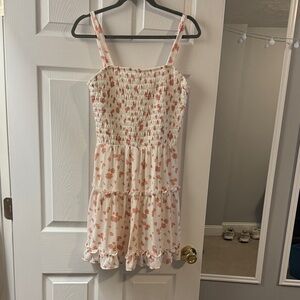 Floral Dress with Ruffle Hem